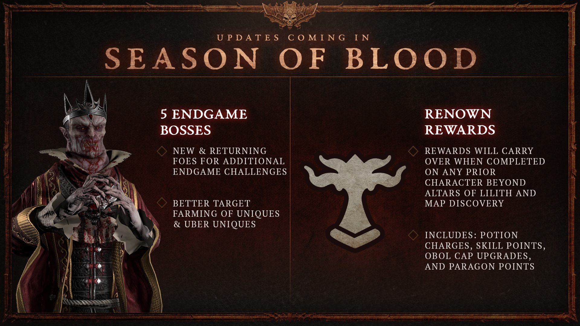 Diablo Developer Livestream Recap - Season of the Malignant, Blood